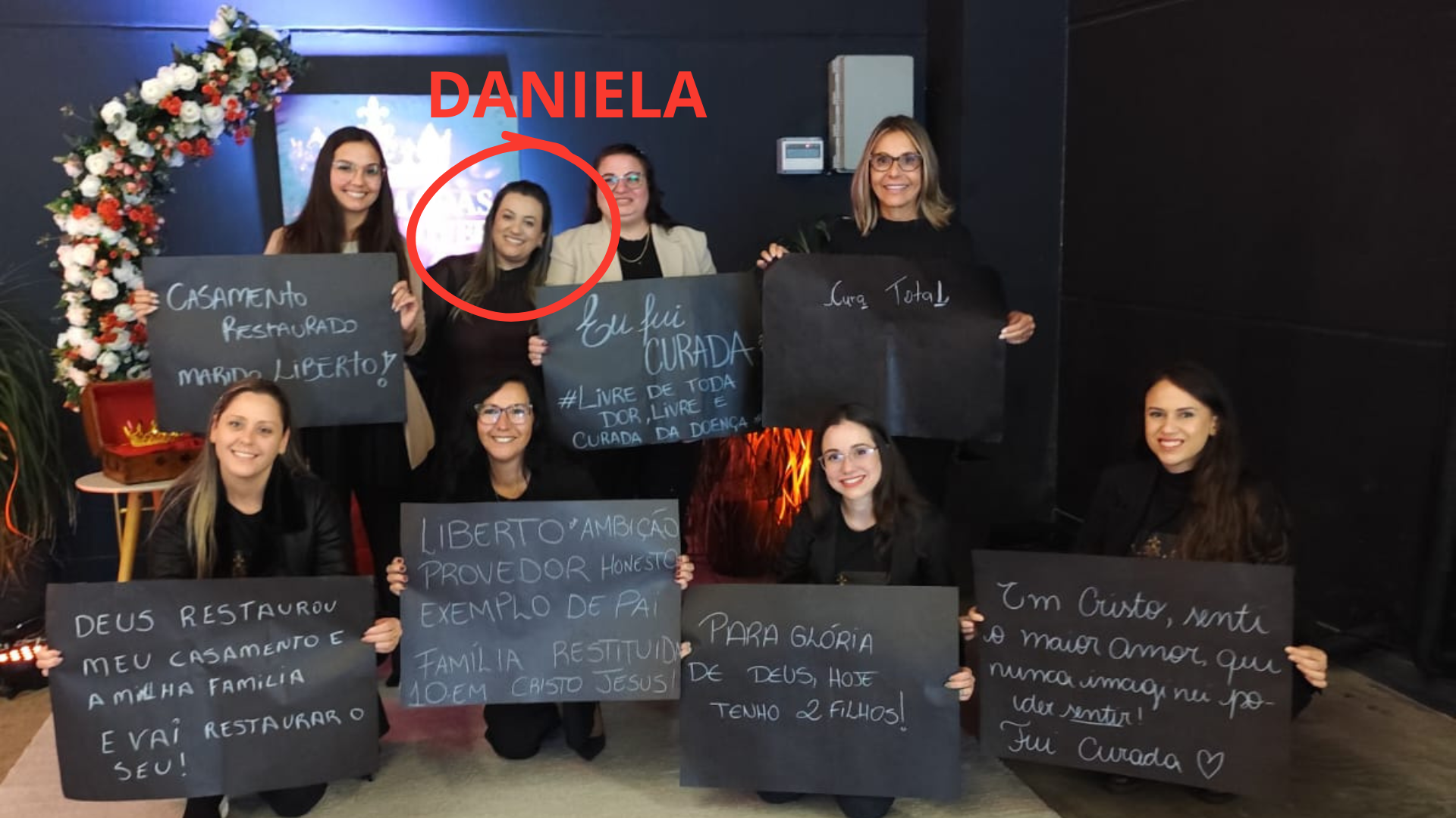 Daniela Santos com mulheres do Método Conexão